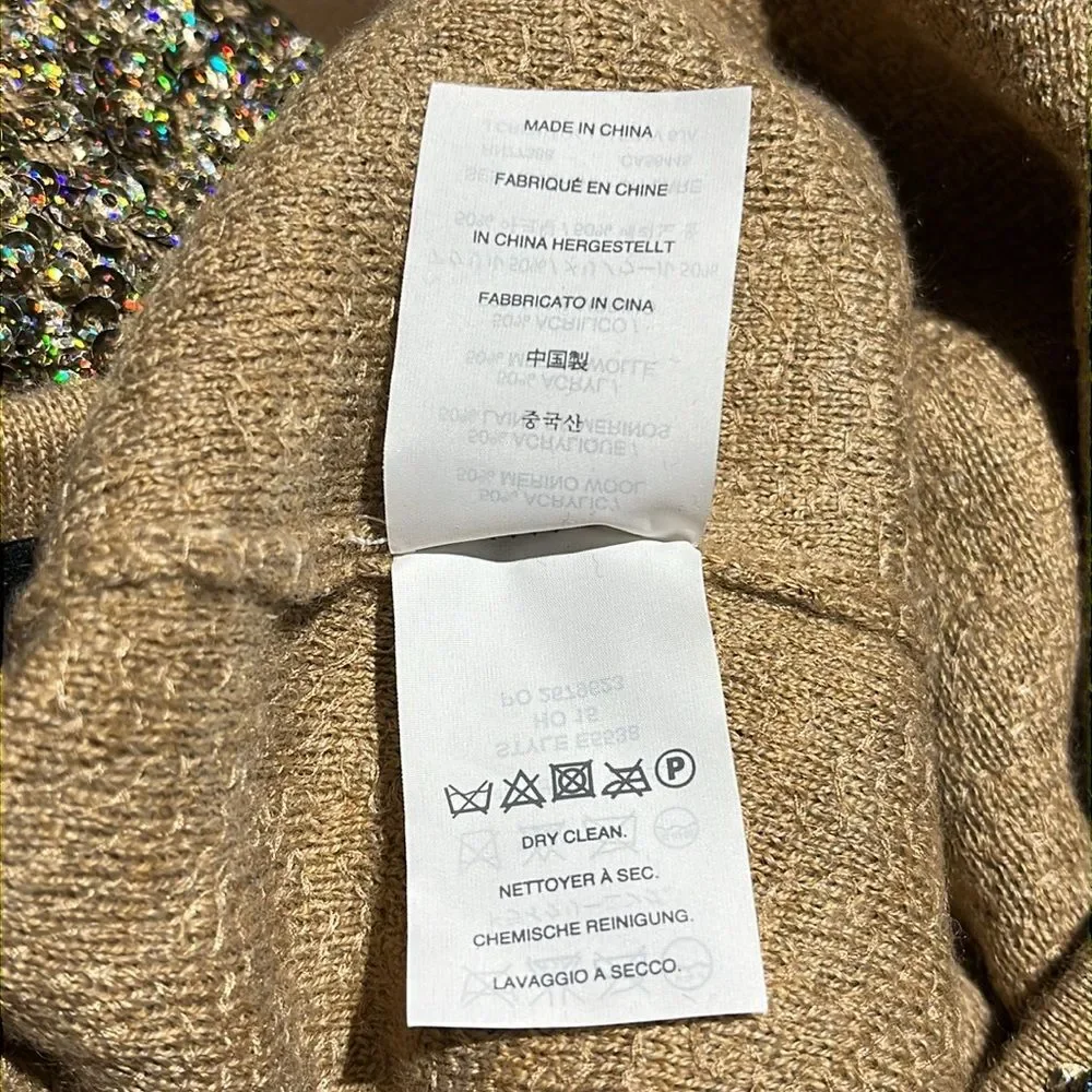 RARE J. Crew Collection | E5538 Sequin Sweater Merino Wool Blend Pants 8‎